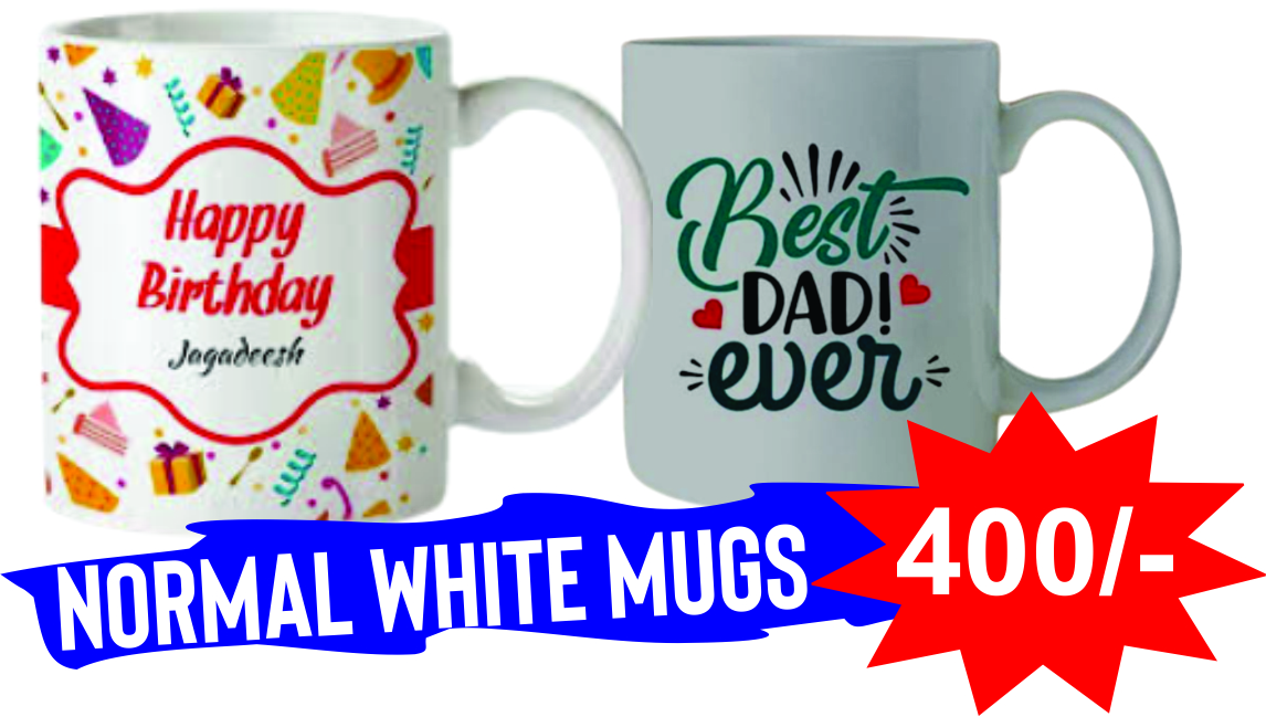 white normal mug